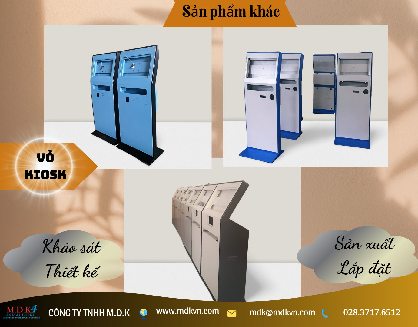 Sản xuất vỏ kiosk tra cứu theo yêu cầu